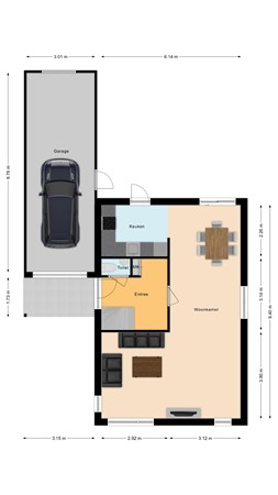 Plattegrond - Boshoek 49, 7681 GT Vroomshoop - Begane grond.jpg